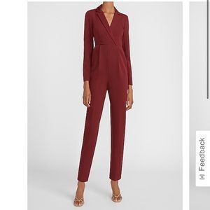 Express Long Sleeve Blazer Jumpsuit